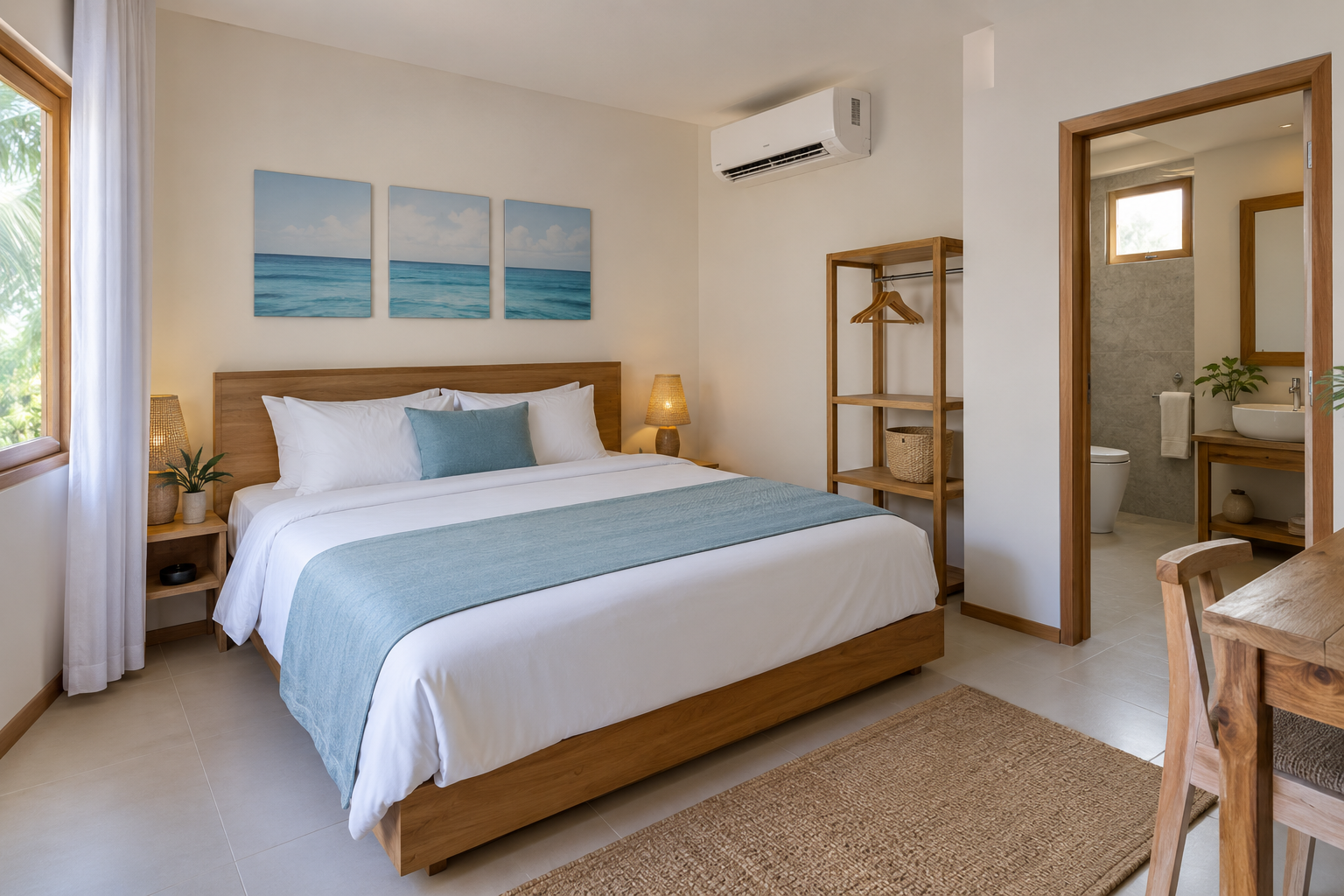 Example of a guesthouse room