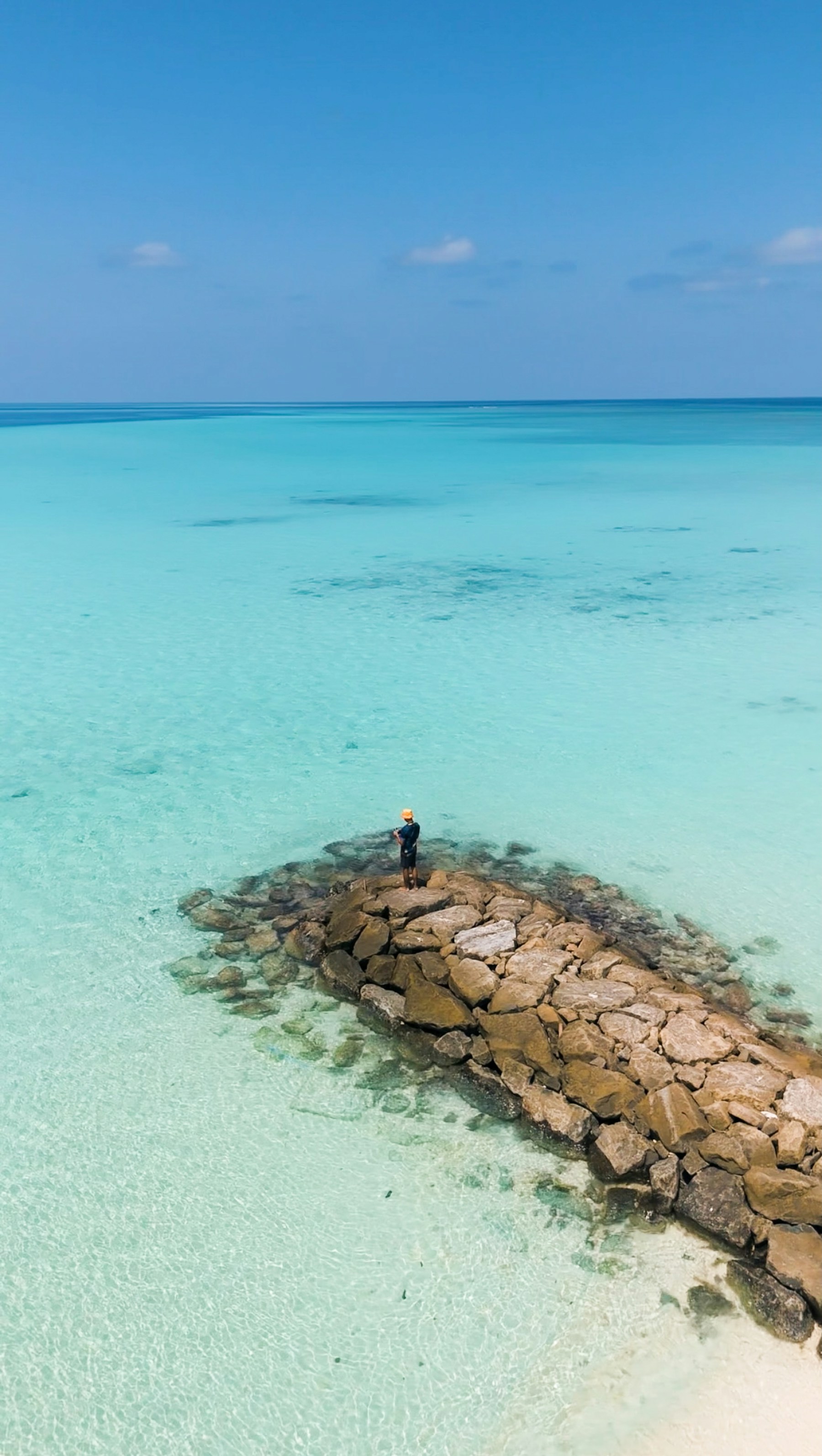 Fulidhoo’s shore and jetty